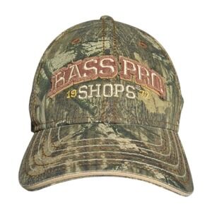 Bass Pro Shops Camo Hat Mens Cap Camouflage Adjustable Strapback Hunting Outdoor